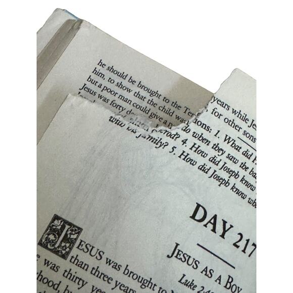 Bedtime Bible Story Book VTG 1989 HC Kids Jesse L. Hurlbut 365 Days READ NOTE - Picture 7 of 8